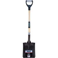 Heavy-Duty Square Shovel, Hardwood, Carbon Steel Blade, D-Grip Handle, 30" Long Nuna Depot Inc.