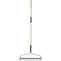 Heavy-Duty Bow Rake, Wood Handle, 58" L, 15" Blade, 15 Tines Nuna Depot Inc.