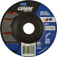 Grinding Wheel, 4-1/2" x 1/4", 7/8" Arbor, Aluminum Oxide, Type 27 Nuna Depot Inc.