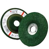 Green Corps Depressed Centre Wheel, 4-1/2" x 1/4", 7/8" Arbor, Aluminum Oxide, Type 27 Nuna Depot Inc.
