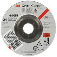 Green Corps Flexible Grinding Wheel, 5" x 1/4", 7/8" Arbor, Ceramic, Type 1 Nuna Depot Inc.