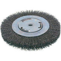 Economy Crimped Wire Wheel Brushes - Medium Face, 6" Dia., 0.014 Fill, 2" Arbor Nuna Depot Inc.