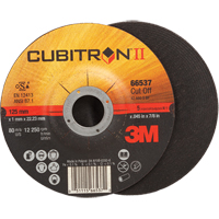 Meules &agrave; tronçonner Cubitron II, 5" x 0,045", Arbre de 7/8", Type 27, C&eacute;ramique, 12250 Tr/min Nuna Depot Inc.