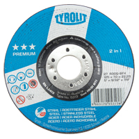 Meule 2-en-1 de premi&egrave;re qualit&eacute;, 5" x 9/32", Arbre 7/8", Type 27 Nuna Depot Inc.