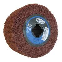 Tambour de conditionnement de surface Pro-Line, 4" dia. x 2" la, 3/4" Arbre, Grain Cors&eacute;, Oxyde d'aluminium Nuna Depot Inc.