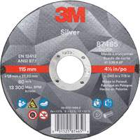 Meule &agrave; tronçonner Silver, 4-1/2" x 0,045", Arbre de 7/8", Type 1, C&eacute;ramique, 13 300 Tr/min Nuna Depot Inc.