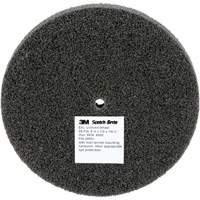 Meule unitaris&eacute;e EXL Scotch-Brite, 5" x 1/2", Arbre de 1/4", Grain de Fin, Carbure de silicium Nuna Depot Inc.