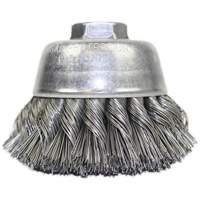 Knot Wire Cup Brush, 3-1/2" Dia. x 5/8"-11 Arbor Nuna Depot Inc.