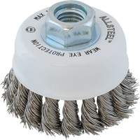 Brosse m&eacute;tallique AllSteel, 3" dia. x 5/8"-11 arbre Nuna Depot Inc.