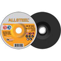 Meule AllSteel, 5" x 1/8", Arbre 7/8", Oxyde d'aluminium, Type 27 Nuna Depot Inc.