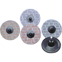Produits Buff & Blend - Meules homog&egrave;nes EXL Roloc Scotch-Brite, 2" x Grain de 6A, Oxyde d'aluminium Nuna Depot Inc.