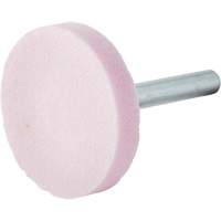 Vitrified Bond Mounted Point, W235, Aluminum Oxide, 1-1/2" Dia., 1/4" L, 80 Grit Nuna Depot Inc.