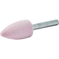 Vitrified Bond Mounted Point, A12, Aluminum Oxide, 11/16" Dia., 1-1/4" L, 80 Grit Nuna Depot Inc.