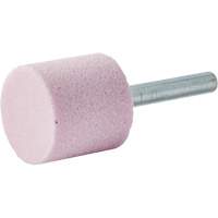 Vitrified Bond Mounted Point, W220, Aluminum Oxide, 1" Dia., 1" L, 80 Grit Nuna Depot Inc.