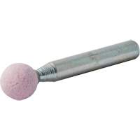 Vitrified Bond Mounted Point, B122, Aluminum Oxide, 3/8" Dia., 3/8" L, 80 Grit Nuna Depot Inc.