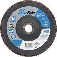 BlueFire&reg; R884P/R884V/R860 Center Mount Fiberglass Conical Flap Disc, 7" x 7/8", Type 29, P36 Grit, Zirconia Alumina Nuna Depot Inc.