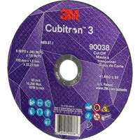 Meule &agrave; tronçonner Cubitron 3, 6" x 0,045", Type T27, C&eacute;ramique, 10 200 Tr/min Nuna Depot Inc.