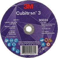 Cubitron 3 Cut-Off Wheel, 4" x 0.045", 3/8" Arbor, Type T1, Ceramic, 21000 RPM Nuna Depot Inc.
