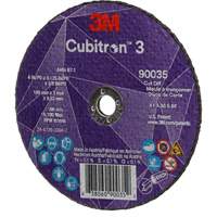 Cubitron 3 Cut-Off Wheel, 4" x 1/8", 3/8" Arbor, Type T1, Ceramic, 21000 RPM Nuna Depot Inc.
