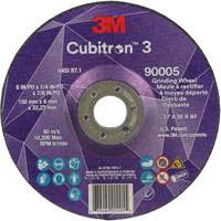 Meule a moyeu d&eacute;port&eacute; Cubitron 3, 6" x 1/4", Arbre 7/8", C&eacute;ramique, Type T27 Nuna Depot Inc.
