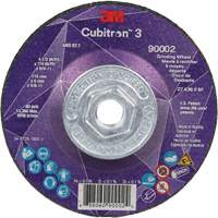 Cubitron 3 Depressed Centre Grinding Wheel, 4-1/2" x 1/4", 5/8"-11 Arbor, Ceramic, Type T27 Nuna Depot Inc.