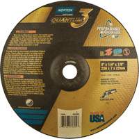 Quantum 3 SG Depressed Center Grinding Wheel, 9" x 1/4", 7/8" Arbor, Type 28, Ceramic, 6600 RPM Nuna Depot Inc.