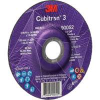 Cubitron 3 Cut-Off Wheel, 5" x 0.04", 7/8" Arbor, Type 27, Ceramic, 60 RPM Nuna Depot Inc.