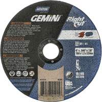 Gemini RightCut Right Angle Cut-Off Wheel, 6" x 0.045", 7/8" Arbor, Type 01/41, Aluminum Oxide, 10185 RPM Nuna Depot Inc.