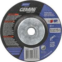 Gemini Grinding Wheel, 4-1/2" x 1/4", 5/8"-11 Arbor, Aluminum Oxide, Type 27 Nuna Depot Inc.