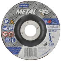 Metal RightCut Right Angle Cut-Off Wheel, 4-1/2" x 0.045", 7/8" Arbor, Type 27, Aluminum Oxide, 13580 RPM Nuna Depot Inc.