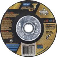 Quantum3 SG Grinding Wheel, 4-1/2" x 1/4", 5/8"-11 Arbor, Ceramic Alumina, Type 27 Nuna Depot Inc.