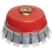 Knotted Wire Cup Brush with Protective Guard, 2-3/4" Dia. x 5/8"-11 Arbor Nuna Depot Inc.
