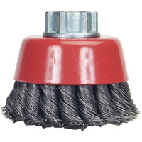 Knotted Wire Cup Brush, 4" Dia. x 5/8"-11 Arbor Nuna Depot Inc.