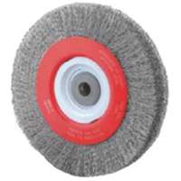 Crimped Bench Wheel, 8" Dia., 0.014" Fill, 1/2"-2 Arbor Nuna Depot Inc.