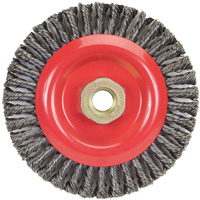 Stringer Bead Knot Wire Brush For Angle Grinders, 5" Dia., 0.02" Fill, 5/8"-11 Arbor, Steel Nuna Depot Inc.