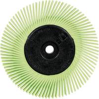 Brosse radiale en soies de pr&eacute;cision type A PN-RB avec adaptateur Scotch-Brite , C&eacute;ramique, Grain 50+, 6" dia. Nuna Depot Inc.