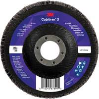 Cubitron 3 Conical  Flap Disc 1169F, 4-1/2" x 7/8", Type T29, 80+ Grit, Ceramic Nuna Depot Inc.