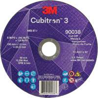 Cubitron 60+ Grit 3 Cut-Off Wheel, 6" x 0.045", 7/8" Arbor, Type T1, Ceramic, 10200 RPM Nuna Depot Inc.