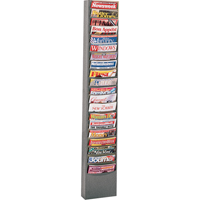 Pr&eacute;sentoirs, Stationnaire, 20 fentes, Acier, 13-1/8" la x 4-1/8" p x 58-1/2" h Nuna Depot Inc.