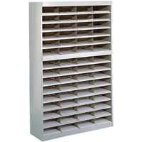 Casiers pour documentation &agrave; service intensif, Stationnaire, 60 fentes, Acier, 37-1/2" la x 12-3/4" p x 60" h Nuna Depot Inc.