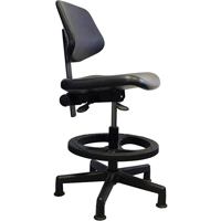 Ergonomic Seating, Polyurethane, Black, 250 lbs. Capacity Nuna Depot Inc.