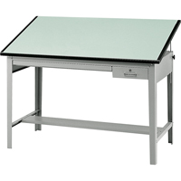 Precision Drafting Table Base, 56-3/8" W x Grey Nuna Depot Inc.
