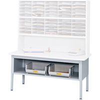 E-z Sort&reg; Mailroom Furniture-sorting Tables With Shelf-base Table With Shelf, 60" W x 28" D x 36" H, Laminate Nuna Depot Inc.