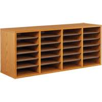 Casier &agrave; compartiments r&eacute;glable pour documentation, Stationnaire, 24 fentes, Bois, 39-1/4" la x 11-3/4" p x 16-1/4" h Nuna Depot Inc.