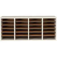Casier &agrave; compartiments r&eacute;glable pour documentation, Stationnaire, 24 fentes, Bois, 39-1/4" la x 11-3/4" p x 16-1/4" h Nuna Depot Inc.