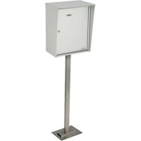 Collecting Boxes, Pedestal -Mounted, 21" x 12-7/8", Aluminum Nuna Depot Inc.