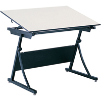PlanMaster Height-Adjustable Drafting Table, 43" W x 29-1/2" - 37-1/2" H, Black Nuna Depot Inc.