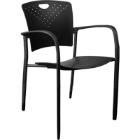 MaxX StaxX Stackable Chairs, Polypropylene, 17-1/4" High, 275 lbs. Capacity, Black Nuna Depot Inc.