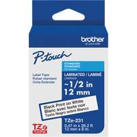 Tze Tape Cartridges, 12 mm x 26-1/4', Black on White Nuna Depot Inc.