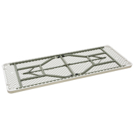 Table pliante, Rectangulaire, 72" l x 30" la, Poly&eacute;thyl&egrave;ne, Blanc Nuna Depot Inc.